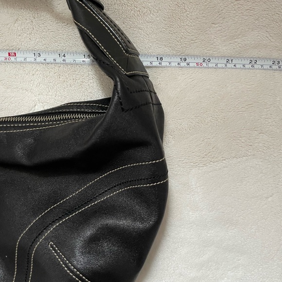 Coach Soft Black Leather Hobo Bag - Picture 11 of 11